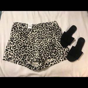 Last price drop!!! NWT J Crew Cheetah Shorts